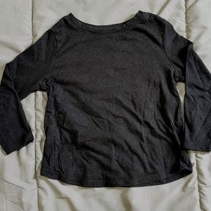 Kids long sleeve black T-shirt